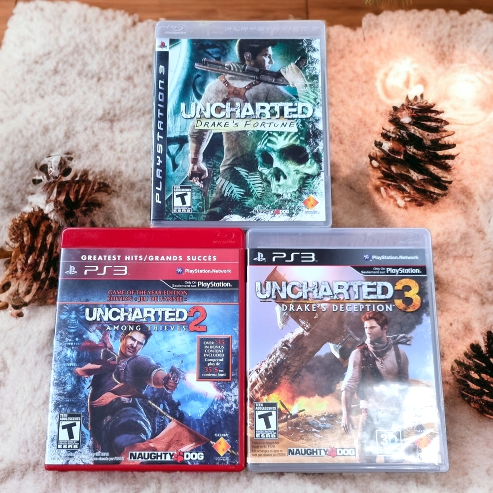 Uncharted PS3 Bundle of 3 Games